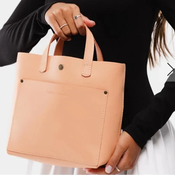 Portland Leather Mamey Mini Crossbody Tote - Picture 3 of 11